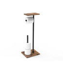 Freestanding Toilet Roll Holder | Tray for Phone and Essentials | Sturdy Stand | BathBridge