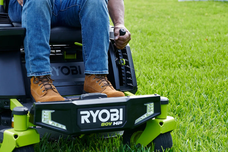 RYOBI 80V HP Brushless 30 in. Battery Electric Cordless Zero Turn Mower with 80V 10 Ah Batteries
