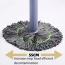 Self-Wringing Microfiber Mop Replacement Head | Swivel Joint | No-Touch Use | CleanPulse