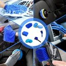 28-Piece Brush Set for Automatic Car Washing with Drill Attachments and Bag
