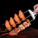 Stainless Steel BBQ Skewer | Dual-Tine Style | Slide Scraper for Simple Cleaning | SpießPro