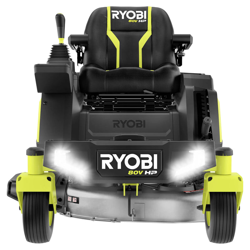 RYOBI 80V HP Brushless 30 in. Battery Electric Cordless Zero Turn Mower with 80V 10 Ah Batteries