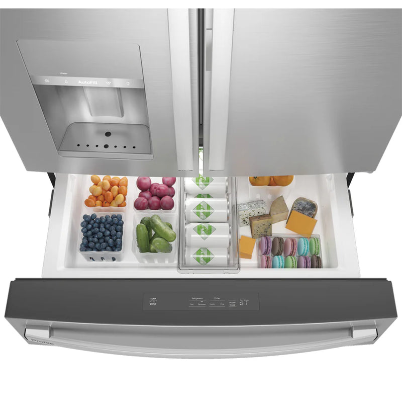 GE Profile 27.9 cu ft Smart Fingerprint Resistant French Door Refrigerator, Stainless Steel