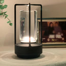 Lumiere Lantern Cordless Crystal Desk Lamp