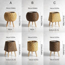 Flower Planter with Wooden Stand | Basket Weave Texture | Ideal for Indoor and Outdoor | Plantara
