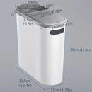 10L Whisper-Quiet Bathroom Waste Bin - Space Efficient Design