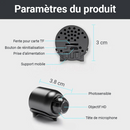 4K HD Mini Security Camera with Wide-Angle Lens and Storage Features