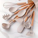 12-Piece Eco-Friendly Kitchen Tool Collection with Bamboo & Silicone