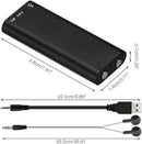 Dictation Device | Portable Audio Recorder | One-Button Recording | MicroSpy