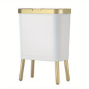 15L Indoor Waste Bin with Flip Lid and Elevated Base
