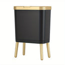 15L Indoor Waste Bin with Flip Lid and Elevated Base