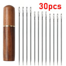 30 Stainless Steel Needles – Side Threading Sewing Needle Kit