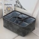 Storage Basket | Open Frame | Fabric Bin That Holds Shape | HomeCaddy