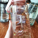 2L Water Bottle with Straw, Time Indicators & Leak-Resistant Cap