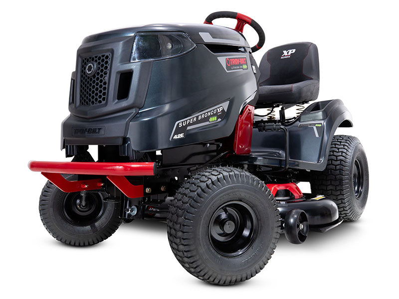Troy-Bilt Bronco 42E XP – 42” 56V MAX Lithium-Ion Electric Riding Lawn Tractor