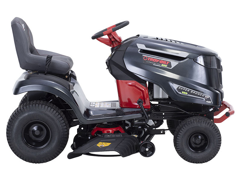 Troy-Bilt Bronco 42E XP – 42” 56V MAX Lithium-Ion Electric Riding Lawn Tractor