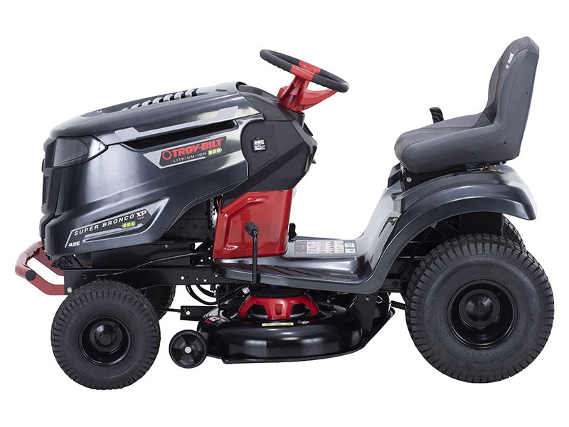 Troy-Bilt Bronco 42E XP – 42” 56V MAX Lithium-Ion Electric Riding Lawn Tractor