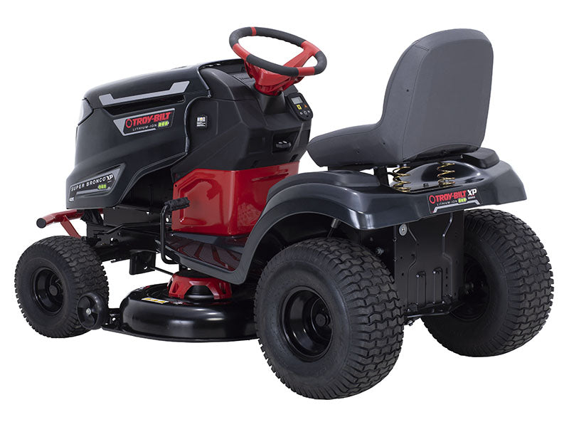 Troy-Bilt Bronco 42E XP – 42” 56V MAX Lithium-Ion Electric Riding Lawn Tractor