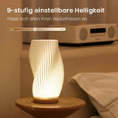 DreamWave - Contemporary cream 3D wave lamp with sleek metal base