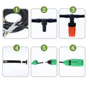 Irrigation Setup | Automatic Fine Spray Sprinkler | Adjustable Hose Guide | AquaMisto