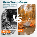 Leaf Blower Airflow Booster Attachment | Flow Enhancer | Quick Tool-Free Installation | AirJetPro
