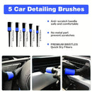 28-Piece Brush Set for Automatic Car Washing with Drill Attachments and Bag