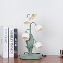 Table lamp featuring a bell orchid