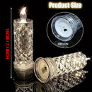 3+1 FREE | LED Crystal Candle Holders – Create Enchanting Atmospheres Safely