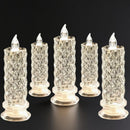 3+1 FREE | LED Crystal Candle Holders – Create Enchanting Atmospheres Safely