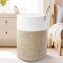 Collapsible Cotton Basket | 60L Laundry Hamper | Stylish Storage | RopeBasket