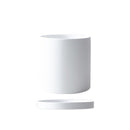 Flower Planter | Matte Texture | Features Drainage Hole and Saucer | Nordic Style Pot