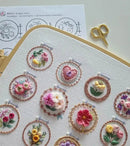 Embroidery Kit with 12 Floral Patterns | Complete Set | Ready to Start | NeedleNest
