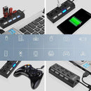 4 or 7-Port USB Hub with Power Switches
