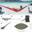2-Person Nylon Camping Hammock with Carry Bag - 210T Fabric