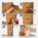 40 Pack of Self-Drilling Shelf Brackets