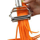 2-in-1 Vegetable Peeler with Julienne Blade – Stainless Steel Design