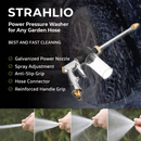 High-Pressure Washer | Adjustable Spray Nozzle | Built-in Soap Dispenser | Strahlio