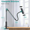 360° Adjustable Clamp Gooseneck Holder for Phone and Tablet, 100 cm