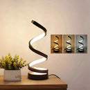 Spiral Table Lamp | Modern Dimmable USB Desk Lamp | Bedside Lamp | Table Lamp
