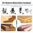 4-Piece Flush Trim Router Bit Set for Accurate Edge Finishing