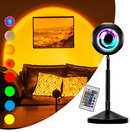 Sunset Lamp | 16 Colors + Remote LED Projector Table Lamp with USB Nightstand Light