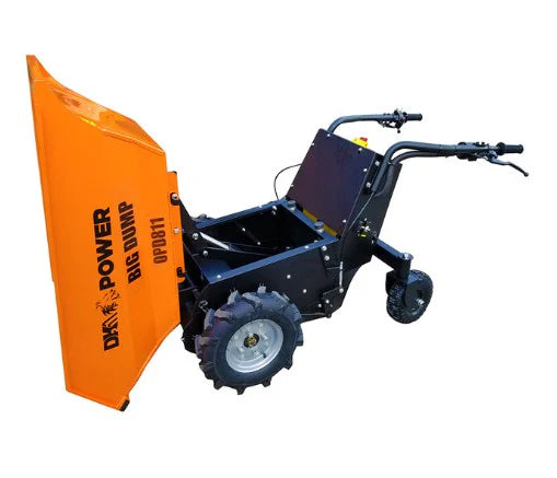 Detail K2 Big Dump 1100 lb Electric Power Dump Cart – Heavy-Duty Self-Propelled Hydraulic Hauler