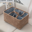 Storage Basket | Open Frame | Fabric Bin That Holds Shape | HomeCaddy