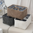Storage Basket | Open Frame | Fabric Bin That Holds Shape | HomeCaddy