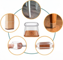 24-Pack Square Chair Leg Caps 13–19 mm – Silent, Scratch-Resistant Glide