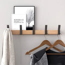 Wall-Mounted Coat Hanger with Dual Adjustable Hooks | Space-Saving Storage | Adjustable Double Hooks | Nordivo
