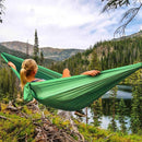 2-Person Nylon Camping Hammock with Carry Bag - 210T Fabric