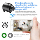 4K HD Mini Security Camera with Wide-Angle Lens and Storage Features