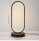 OvalGlow | Modern Touch-Control LED Desk Lamp with 3 Color Modes and Dimmable Light