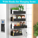 Spice Organizer | 4-Piece, Magnetic – Powder-Coated | Drill-Free Installation | KitchenDock